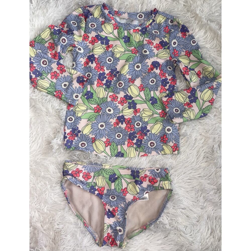 Gap Kids Girls 4/5 Two Pc. Rashguard Set. Cute, *nt Desc**